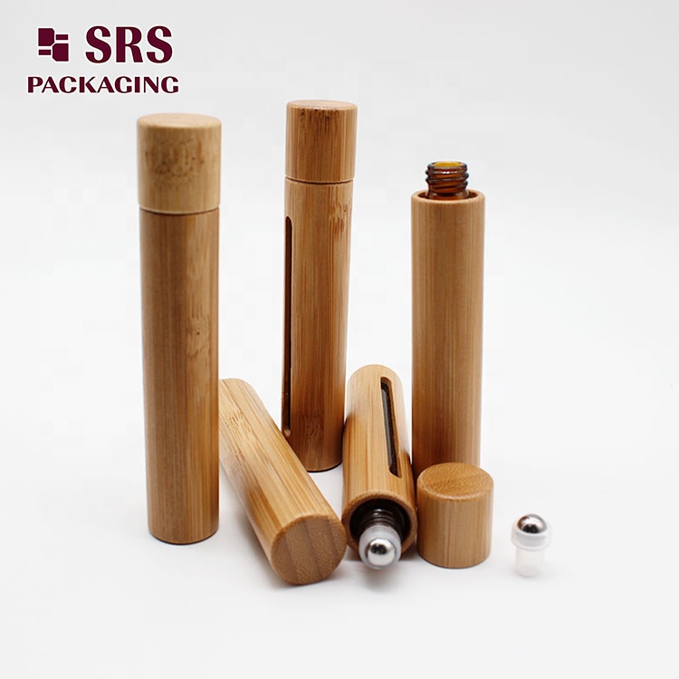 Environment-Friendly 8ML Roll On Bamboo Essential Oil Bottle