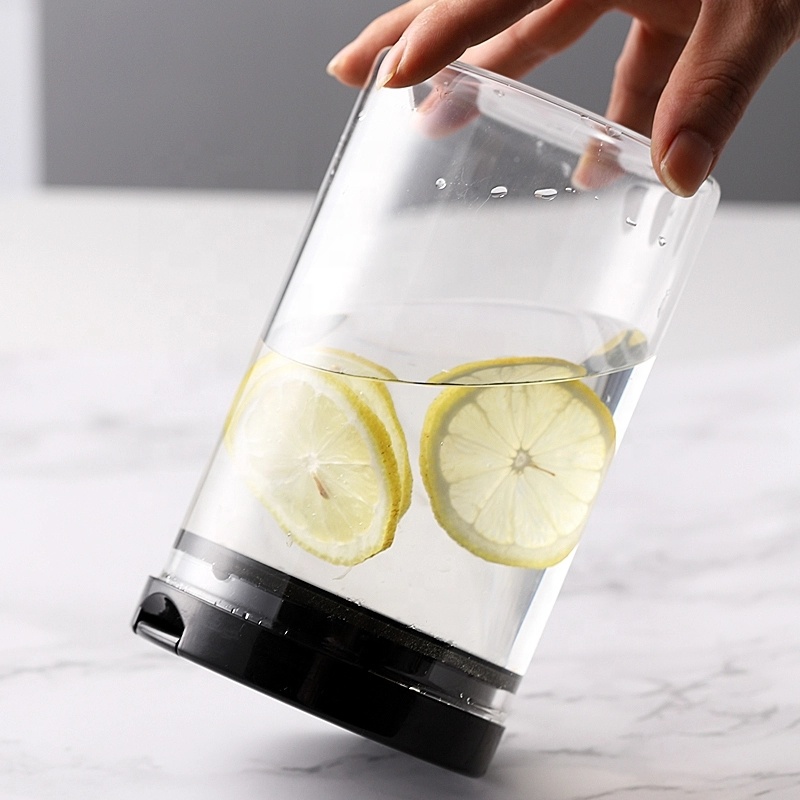 Environment friendly borosilicate Cookie Candy honey food glass storage tank with BPA free plastic cover