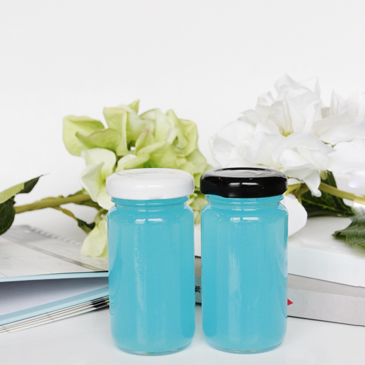 Environmental Friendly Food Storage Container Metal Cover Round Glass Can Glass Jar Storage Bottles & Jars Screw Metal Lid