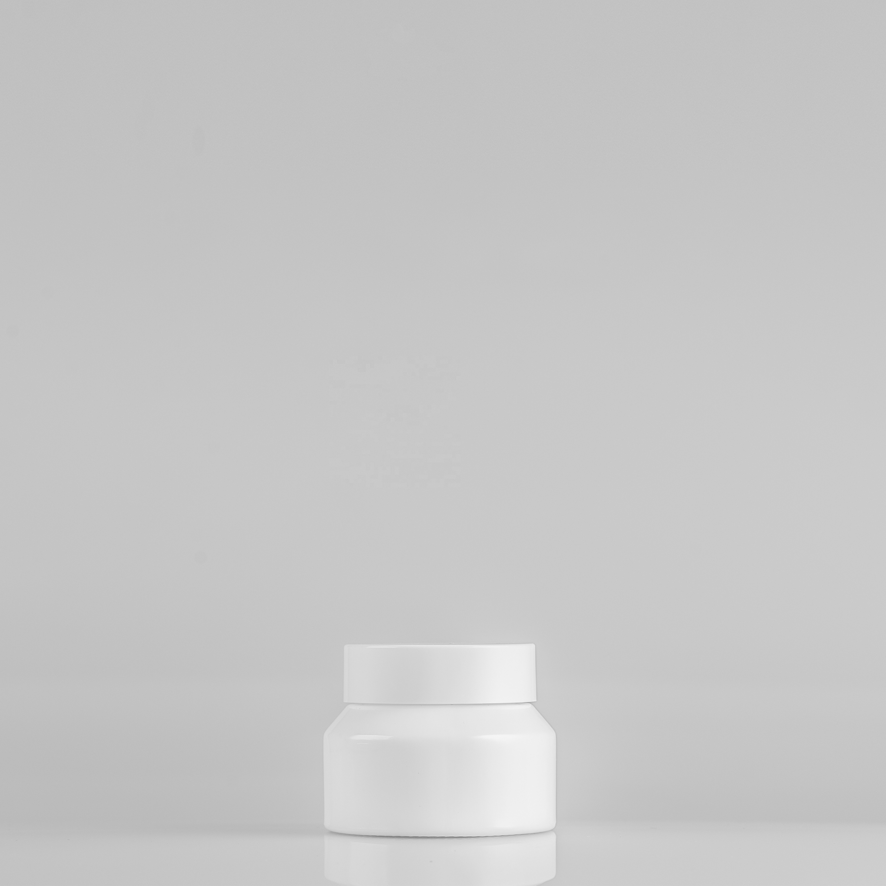 Environmental friendly cosmetics skincare opal glass bottle and jar packaging