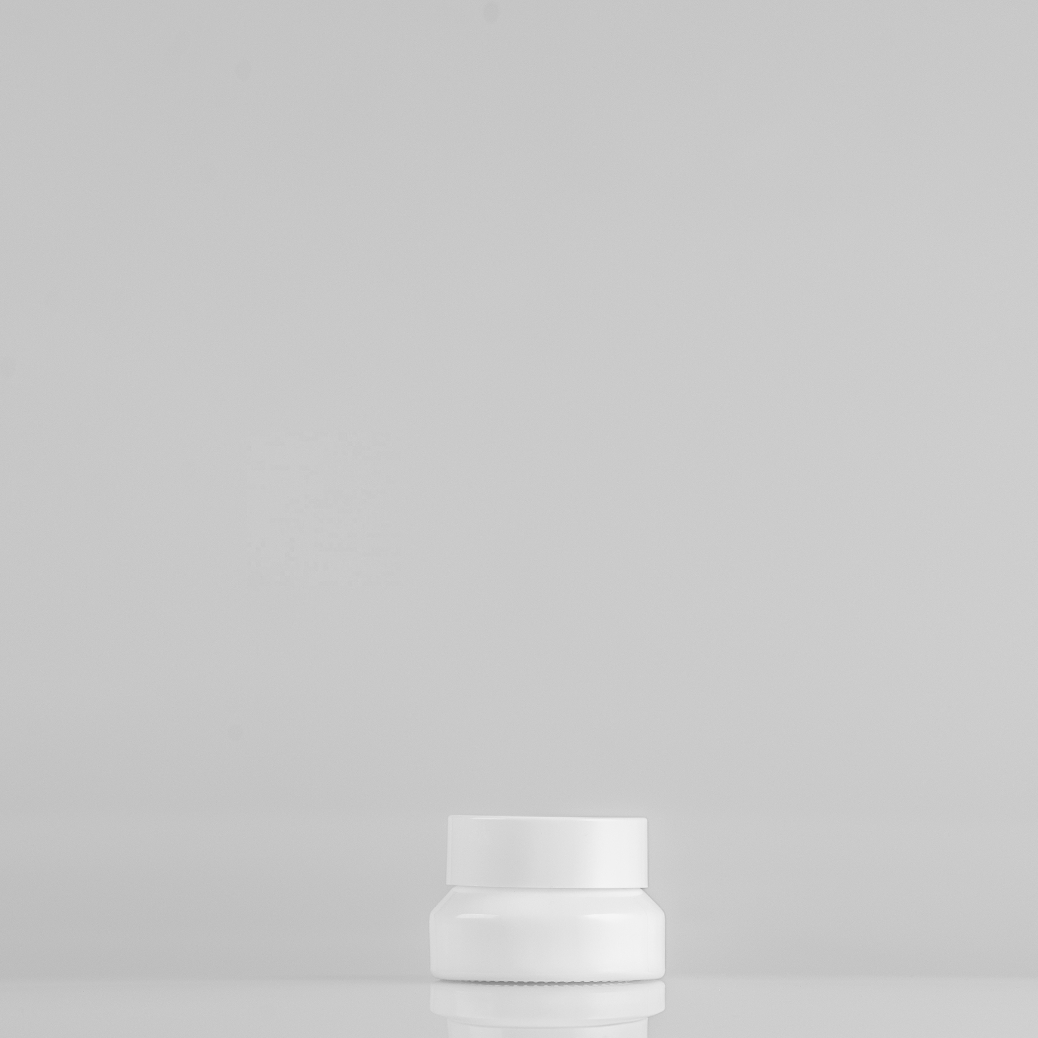 Environmental friendly cosmetics skincare opal glass bottle and jar packaging