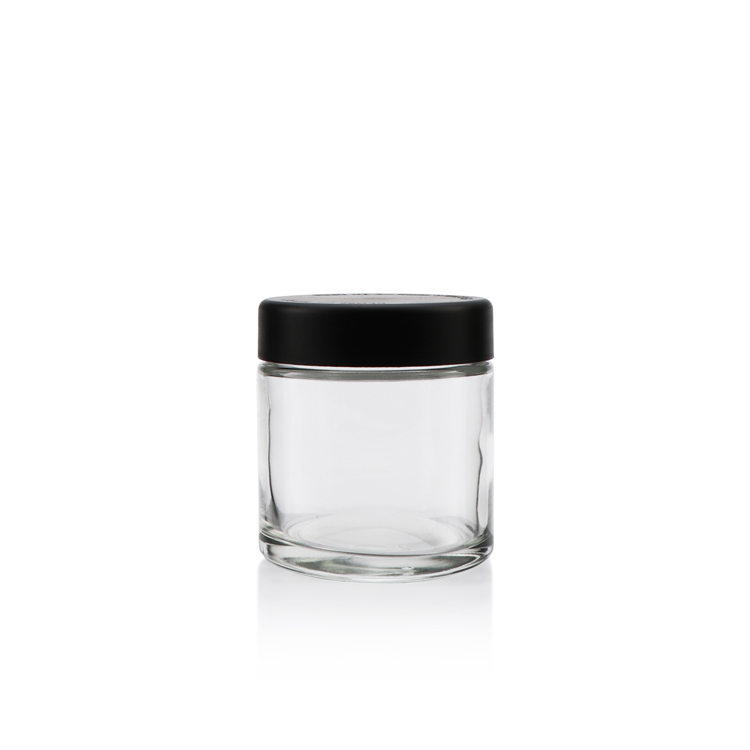 Environmentally 30 60 g 90 120 ml empty straight sided clear child proof container 1 2 3 4 oz glass child resistant jar