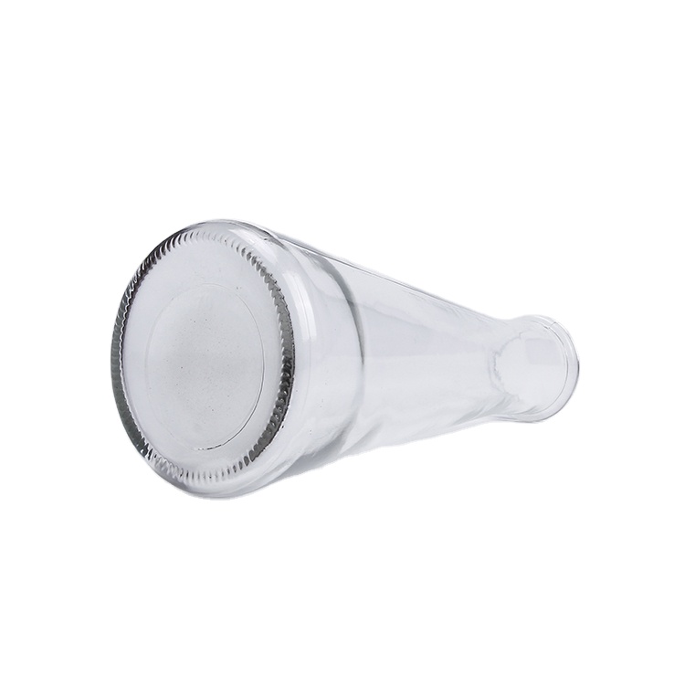 Environmentally Friendly Bottle 12oz 350ml Tapered Glass Juice Water Bottle With Leak Proof Cork Stopper