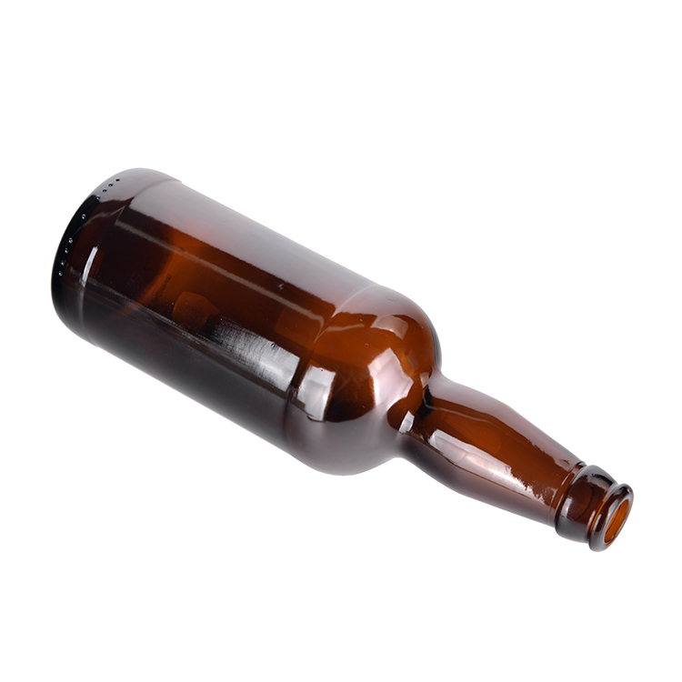 Environmentally friendly 500ml amber glass beer bottles