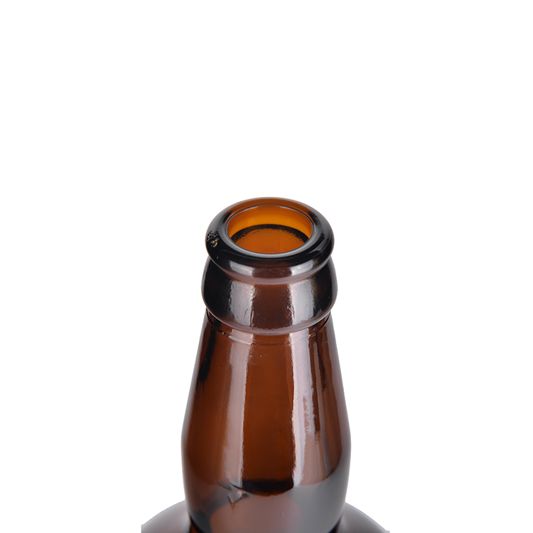 Environmentally friendly 500ml amber glass beer bottles