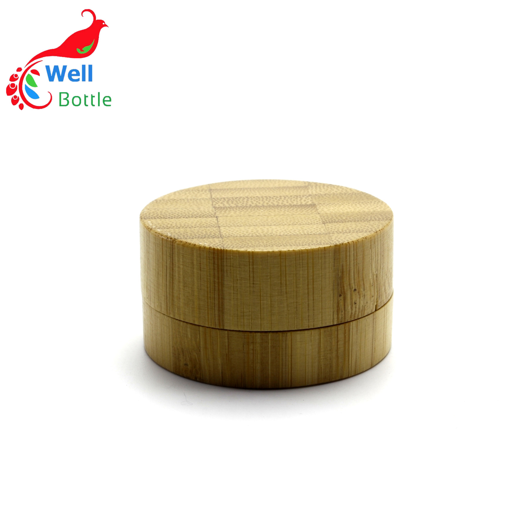 Environmentally friendly cosmetic packaging 15g 30g 50g bamboo cream jar with aluminum inner GJ-215RL