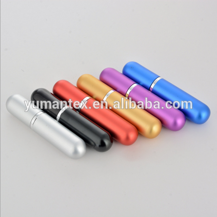 Essential Oil Aromatherapy Blank metal Nasal Inhaler Tubes Muti Color Blank Nasal Containers