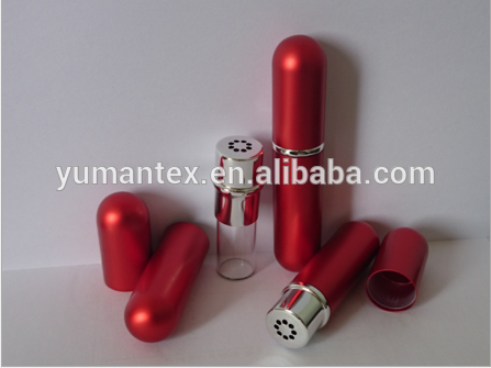 Essential Oil Aromatherapy Blank metal Nasal Inhaler Tubes Muti Color Blank Nasal Containers