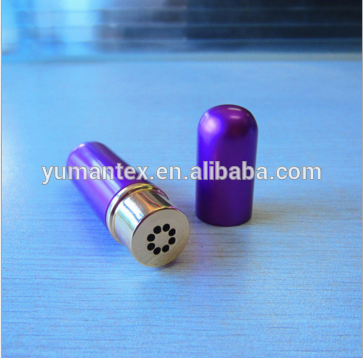 Essential Oil Aromatherapy Blank metal Nasal Inhaler Tubes Muti Color Blank Nasal Containers
