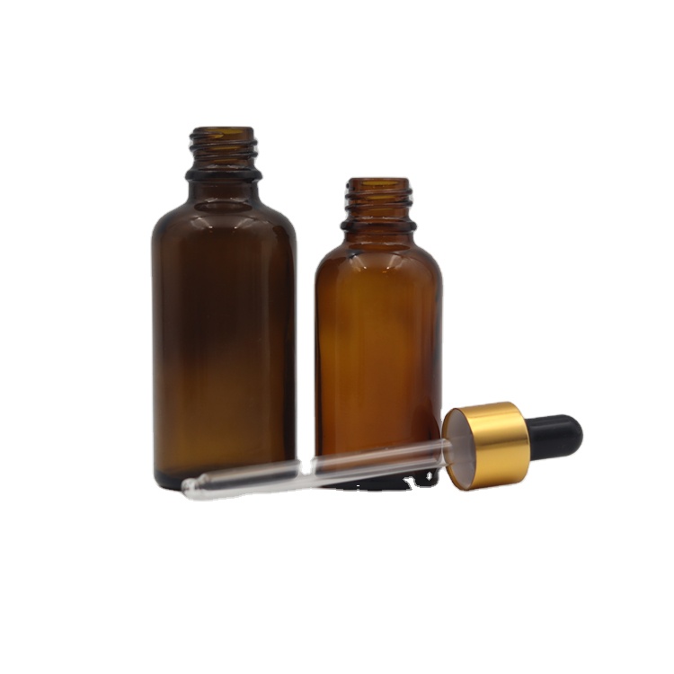 Essential Oil Bottle with Dropper Wholesale 5ml 10ml 15ml 20ml 30ml 50ml 100ml Empty Glass Screen Printing Personal Care