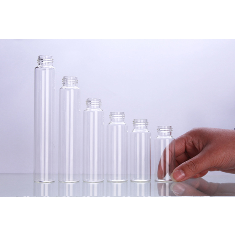 Essential Oil Bottles Clear 10Ml Vial With Black Screw Caps