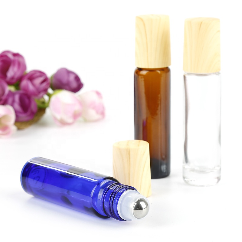 Essential Oil Bottles Roll On bottle 10ml bamboo roller bottle