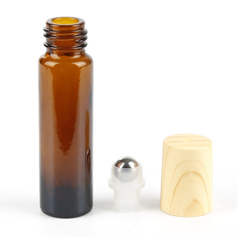 Essential Oil Bottles Roll On bottle 10ml bamboo roller bottle