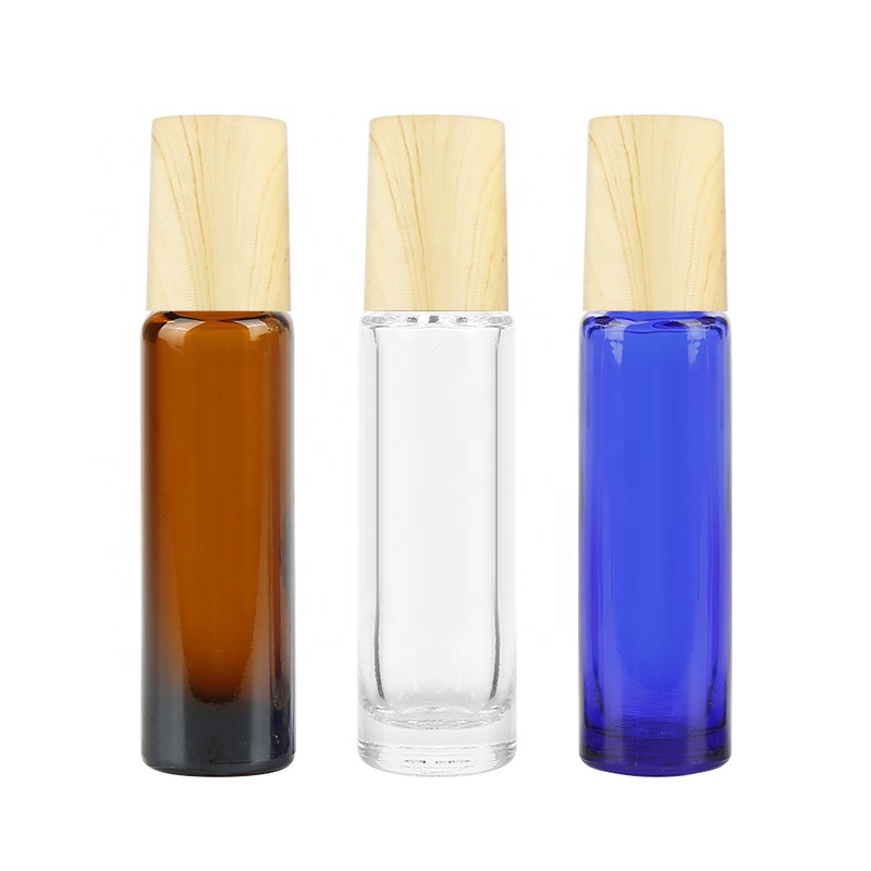 Essential Oil Bottles Roll On bottle 10ml bamboo roller bottle