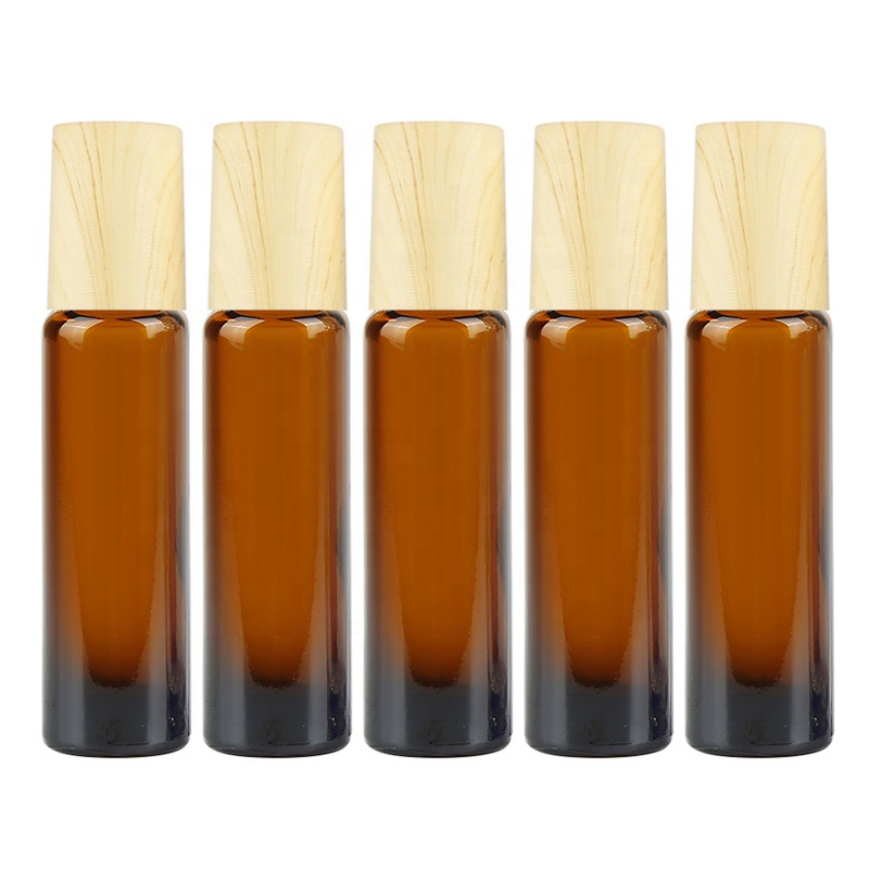 Essential Oil Bottles Roll On bottle 10ml bamboo roller bottle