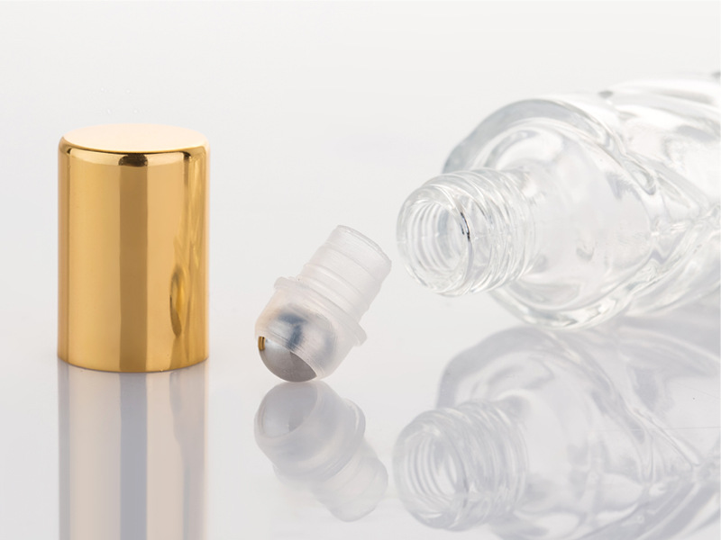 Essential Oil Cheap Square Oil Glass Roll On Perfume Bottle 10ml With Stainless Steel Balls