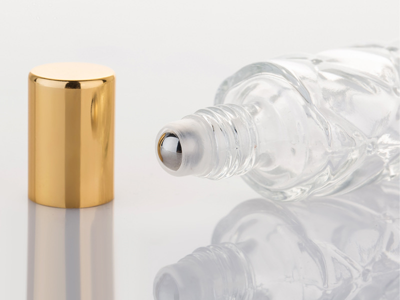 Essential Oil Cheap Square Oil Glass Roll On Perfume Bottle 10ml With Stainless Steel Balls