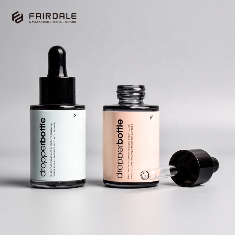 Essential Oil Dropper Cosmetic Packaging 30ml Glass Bottles Essential Oil Bottle