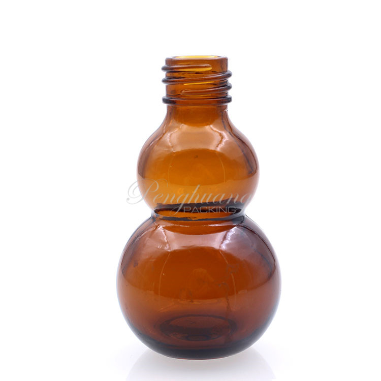 Essential Oil Glass Container Pretty Gourd Shape Essential Oil Bottles With Dropper
