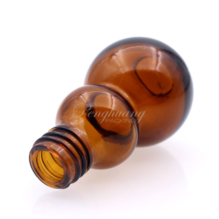 Essential Oil Glass Container Pretty Gourd Shape Essential Oil Bottles With Dropper
