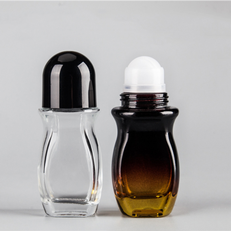 Essential Oil Glass Deodorant Bottles Packaging 30ml Roll On Glass Bottle
