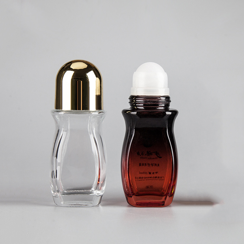 Essential Oil Glass Deodorant Bottles Packaging 30ml Roll On Glass Bottle