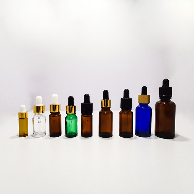 Essential Oil Glass bottle 5-100ml tawny dropper bottle