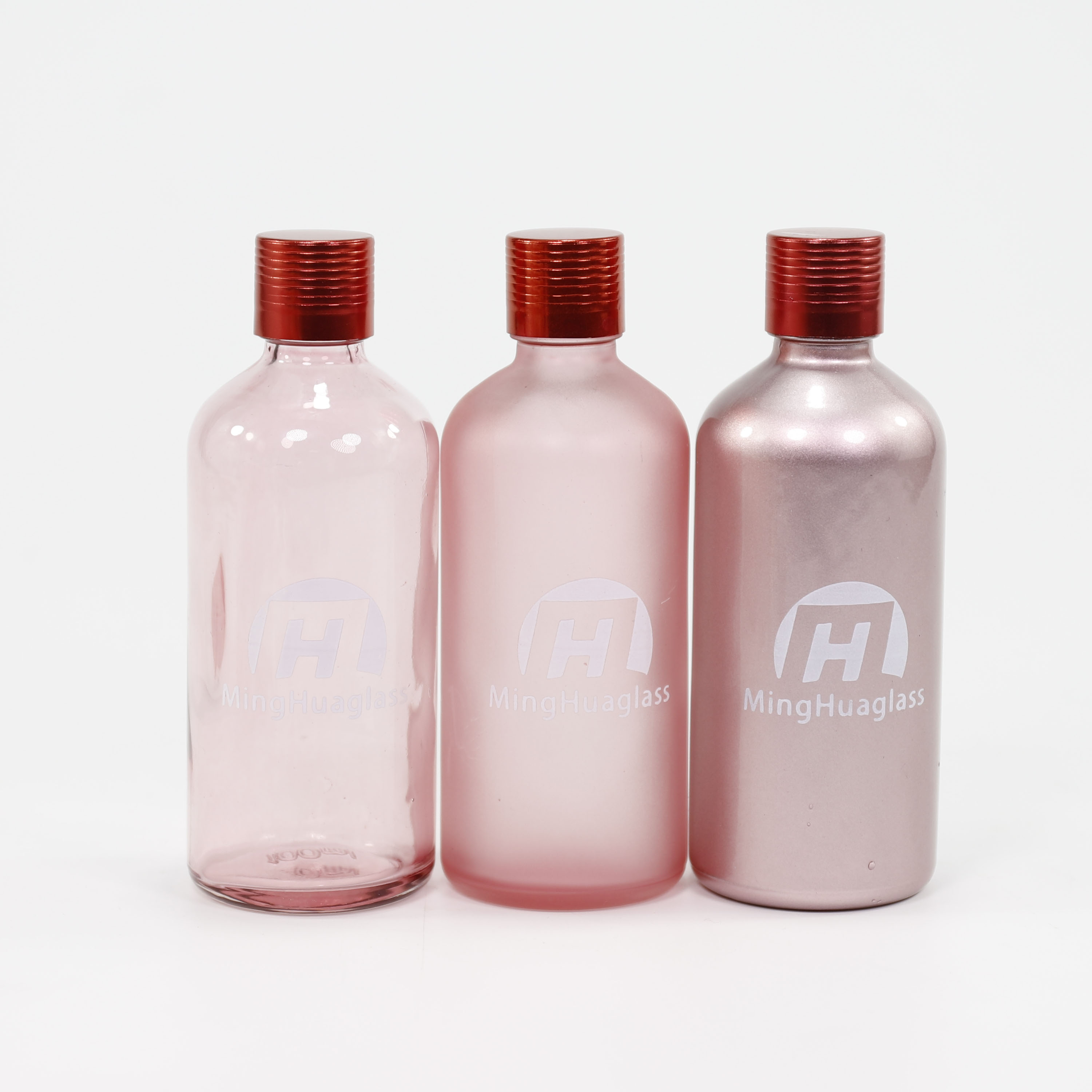 Essential Oil Packaging Pink Glass Dropper Bottle with Childproof Cap
