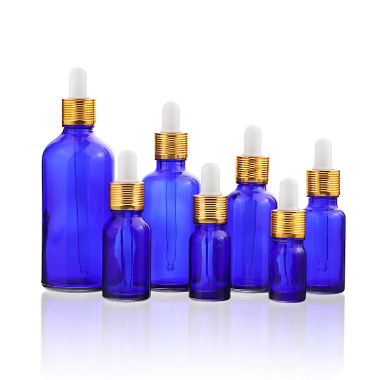 Essential Oil Square Glass Serum Hair Oil Dropper Bottles 10ml 20ml 30ml 50ml