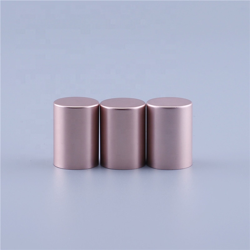 Essential Oil Use 10ml Pink Roll On Glass Roller Perfume Bottle With Glass or Stainless Steel Roller Ball And Rose Gold Cap