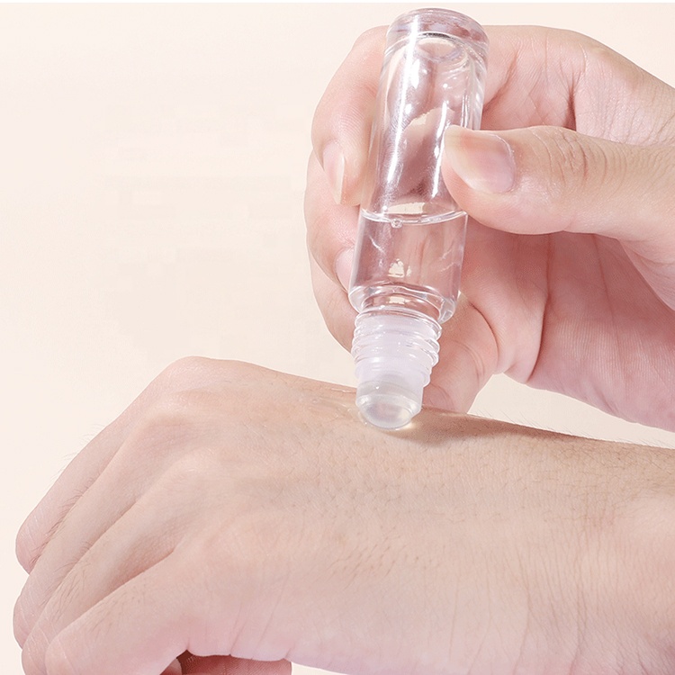 Essential Oil Use 10ml Pink Roll On Glass Roller Perfume oil Bottles With Glass or Stainless Steel Roller Ball