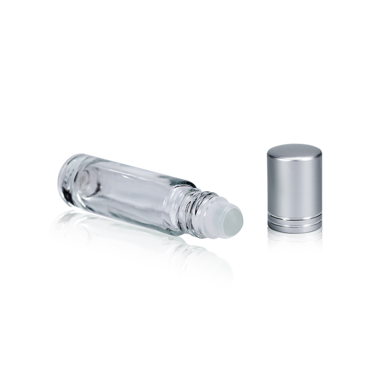 Essential Oil Use 10ml Roll On Glass Roller Perfume Bottle With Glass or Stainless Steel Roller Ball and Cap
