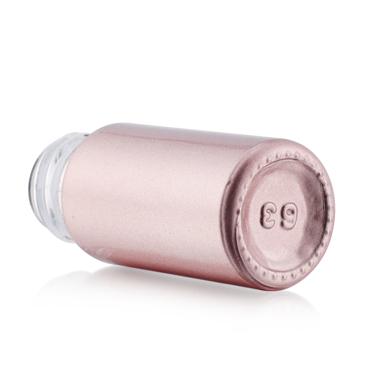 Essential Oil Use 5 ml 10ml Pink rose gold Roll On Glass Roller Perfume Bottle With Stainless Steel Roller Ball