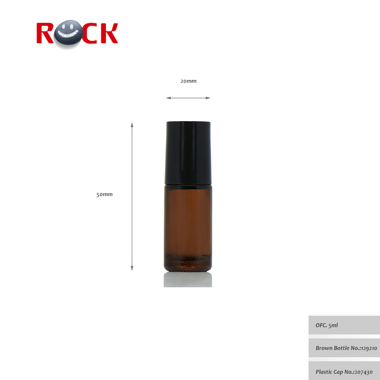 Essential Oil Use 5ml Amber Roller Bottle Roll On Perfume Glass Bottle