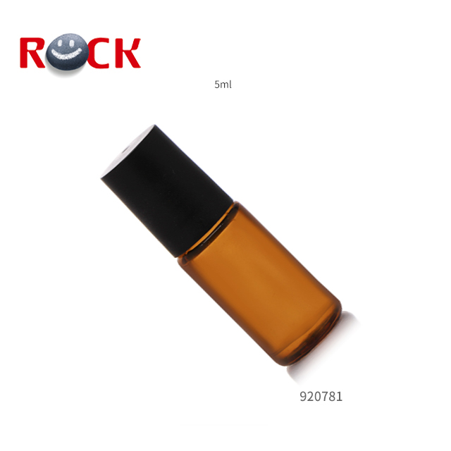 Essential Oil Use Factory Customized Amber Glass Roll On Bottle 5ml