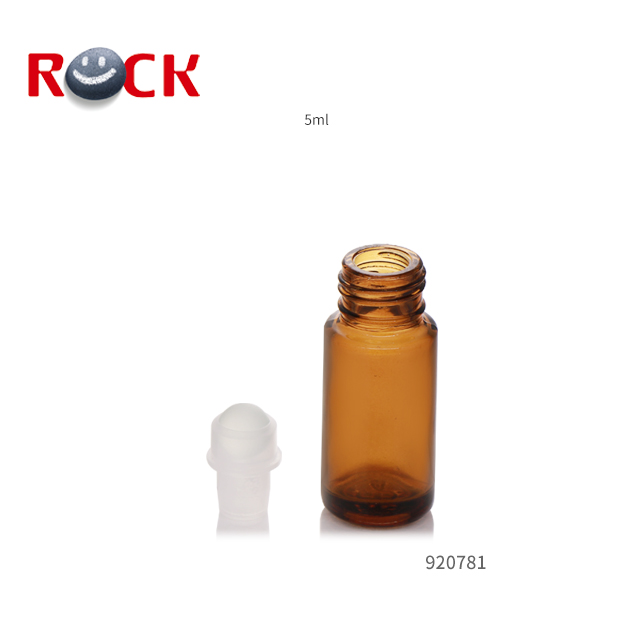 Essential Oil Use Factory Customized Amber Glass Roll On Bottle 5ml