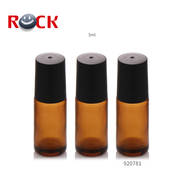Essential Oil Use Factory Customized Amber Glass Roll On Bottle 5ml