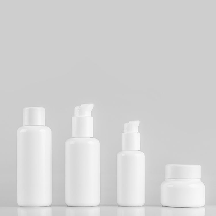 Essential Oil custom designed white glass cosmetic bottle in China