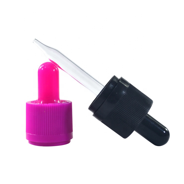 Essential oil 10ml 15ml 20ml 30ml 50ml 60ml 100ml 120ml clear amber blue green glass dropper bottle with tamper childproof cap