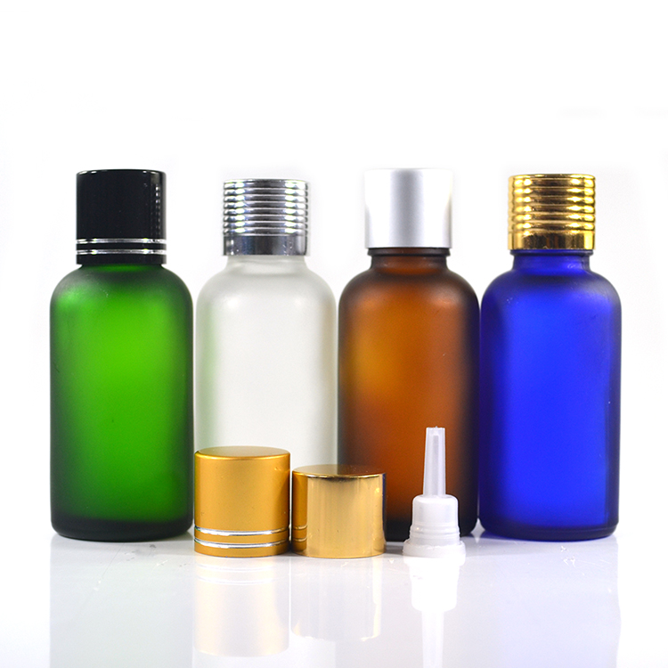 Essential oil 5ml 10ml 15ml 20ml 30 ml 50ml 60ml 100ml matt frosted amber blue clear black and green glass dropper bottle