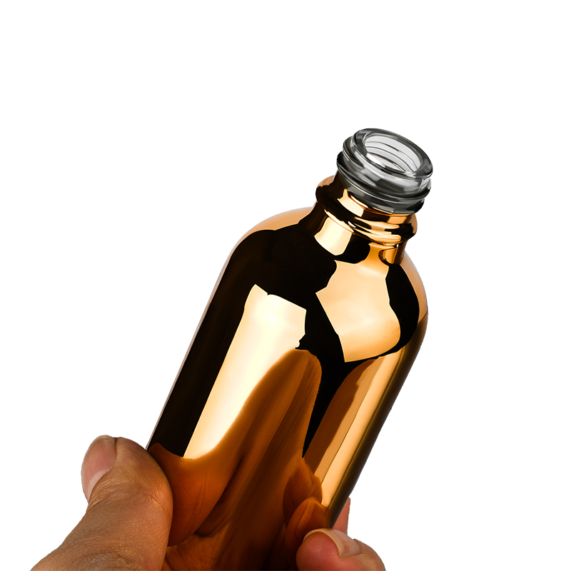 Essential oil 5ml 10ml 15ml 20ml 30ml 50ml 60ml 100ml shiny electroplate gold glass dropper bottles