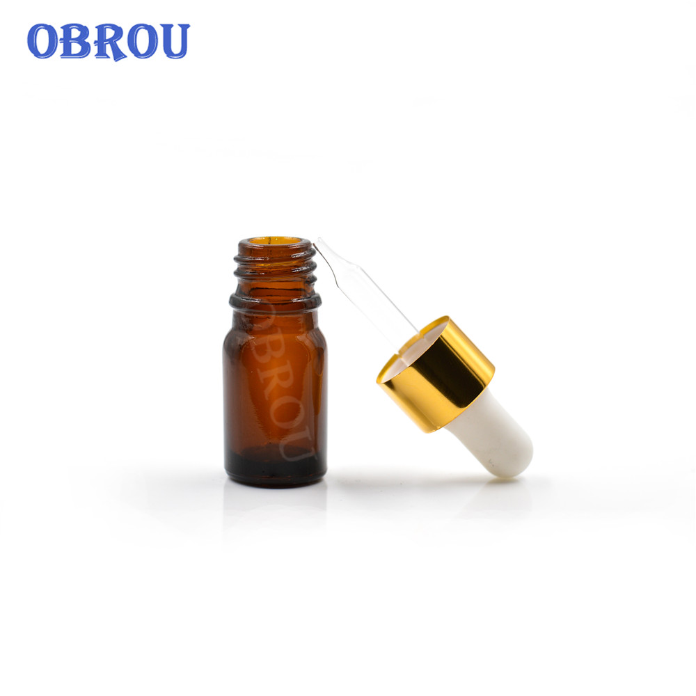Essential oil Dropper bottle 10ml 15ml 30ml 50ml 100ml amber glass e juice liquid bottle with screw dropper cap