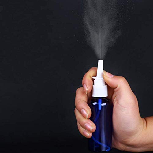 Essential oil Medicine nasal sprayer pump perfume bottle 20ml Blue DIN 18mm Glass bottle with 18-415 nasal sprayyer