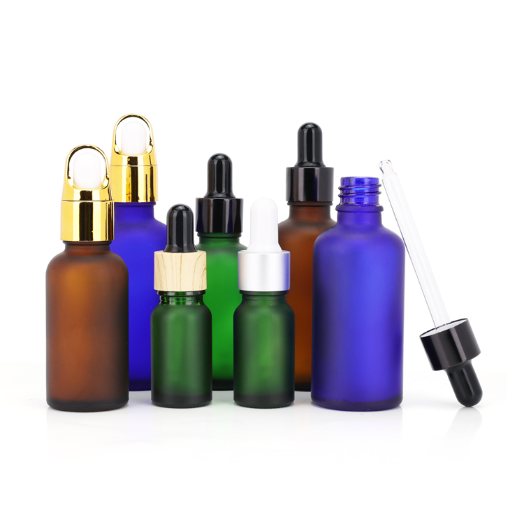 Essential oil bottle amber 10ml glass dropper bottle with aluminum cap