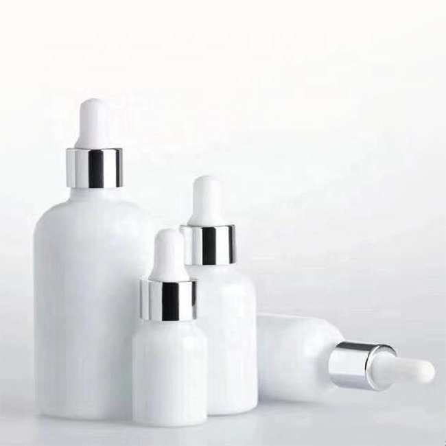 Essential oil bottle opal glass bottle with dropper  milky glass bottle