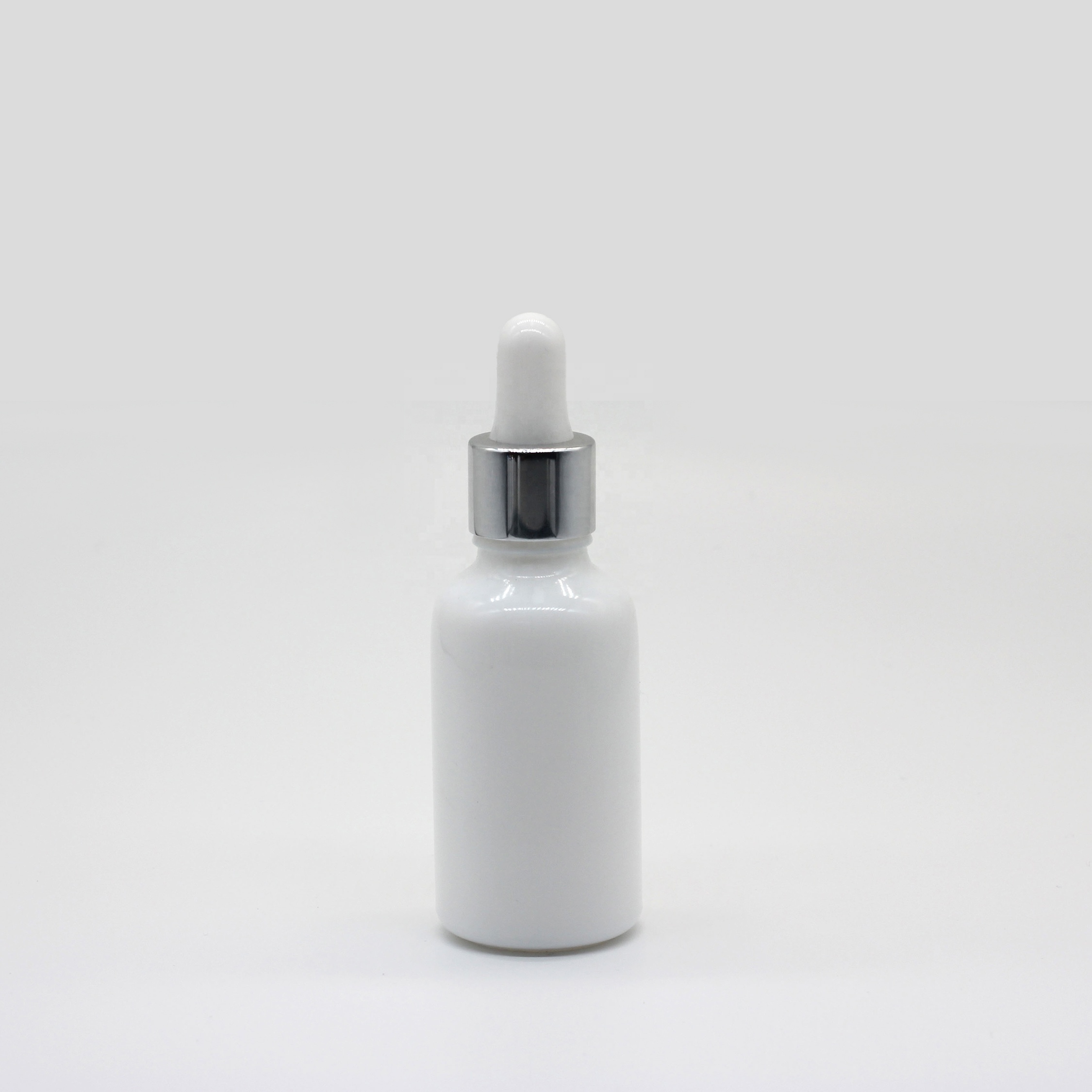 Essential oil bottle opal glass bottle with dropper milky glass bottle