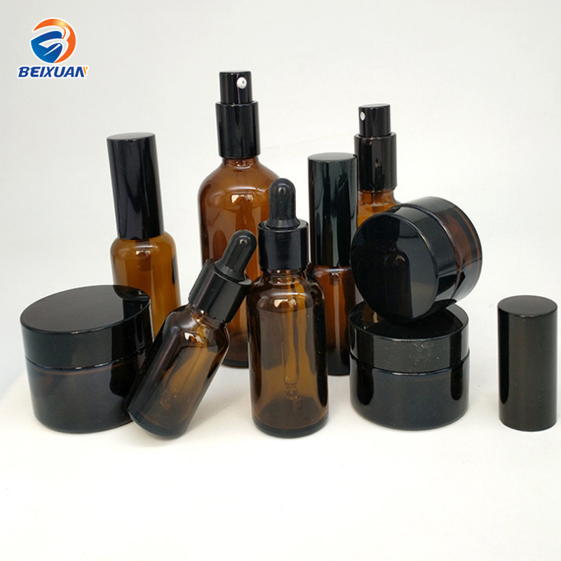 Essential oil glass bottle amber glass bottle