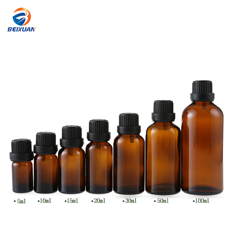 Essential oil glass bottle amber glass bottle