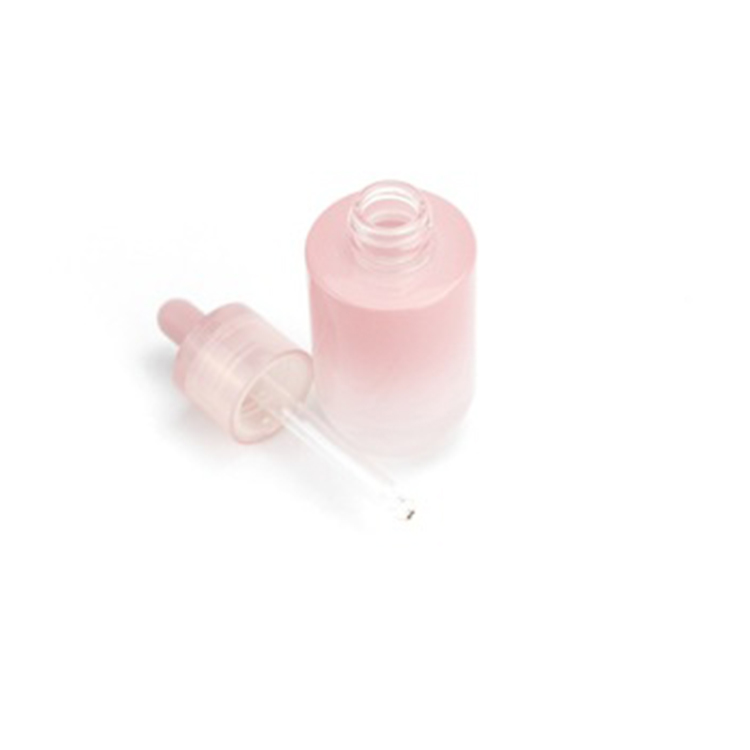 Essential oil glass dropper bottle cosmetic pink 30ml 40ml 50ml 60ml with pipette bottle for skin care
