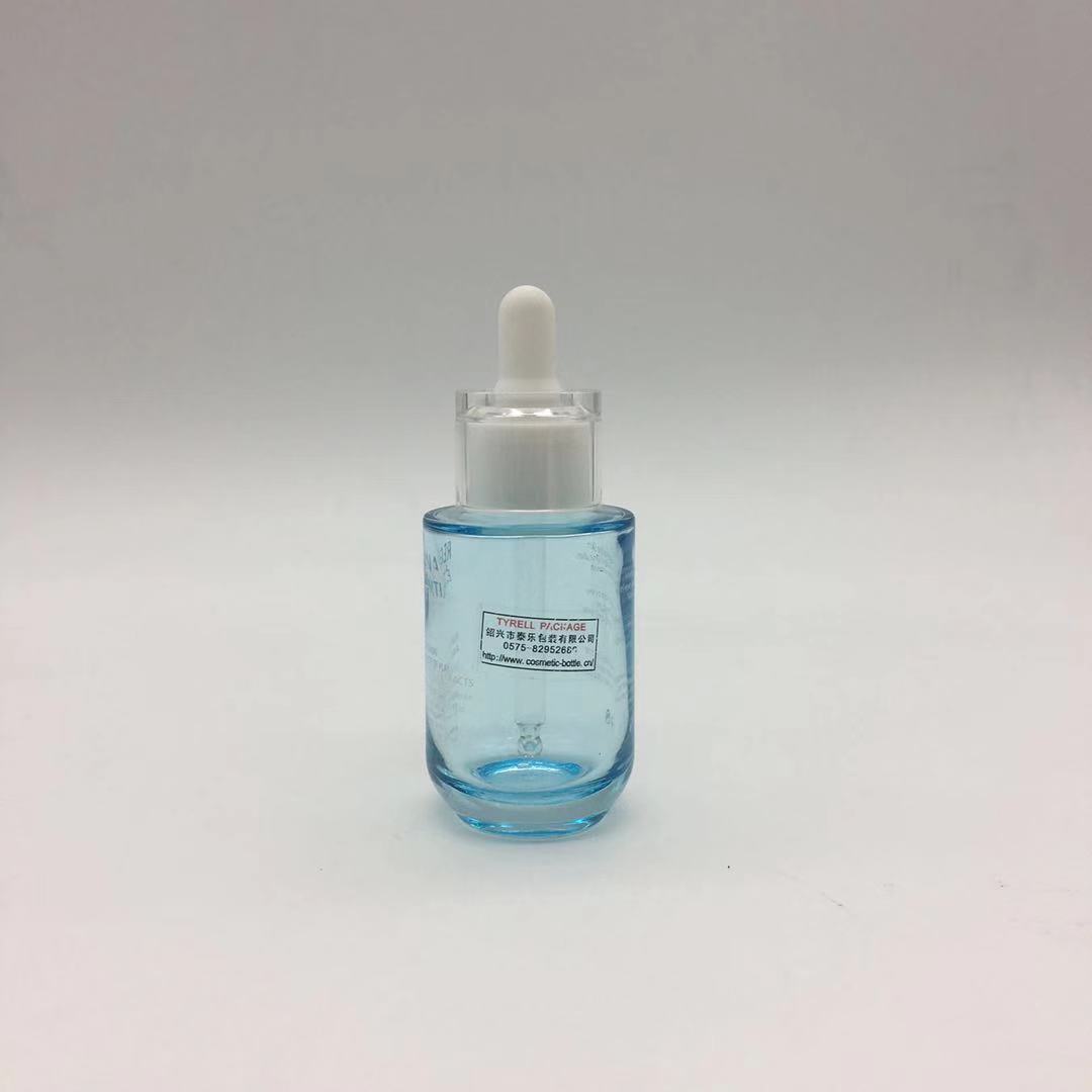 Essential oil glass dropper bottle cosmetic pink 30ml 40ml 50ml 60ml with pipette bottle for skin care